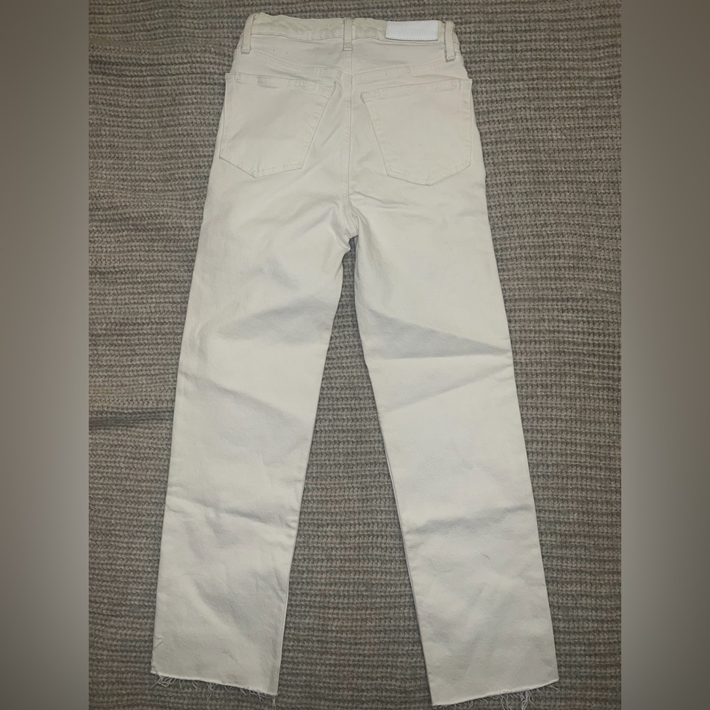 Re/Done White Denim Interior Label Detail - Picture 7 of 9